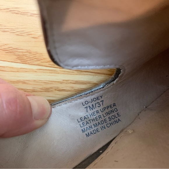 Louise et Cie silver tassel loafers lo Joey size 7M 37 Oxford tassels shiny - Picture 3 of 12